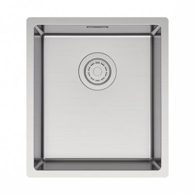 Кухонная мойка Paulmark YUNI 39 UNI  YU39-BS брашированная сталь