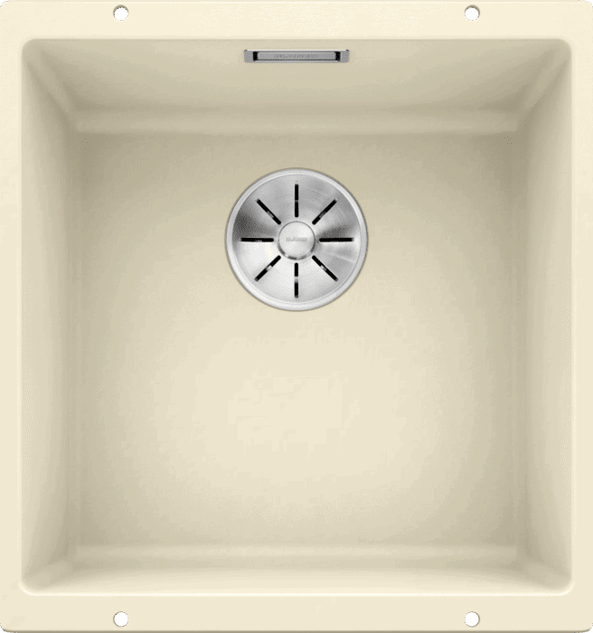 Кухонная мойка Blanco SUBLINE 400-U Silgranit жасмин, отводная арматура InFino 523427