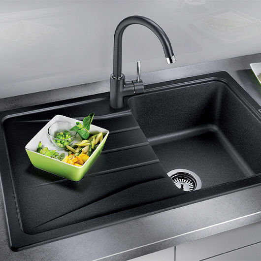 Смеситель для кухни Blanco MIDA однорычажный, антрацит 524202