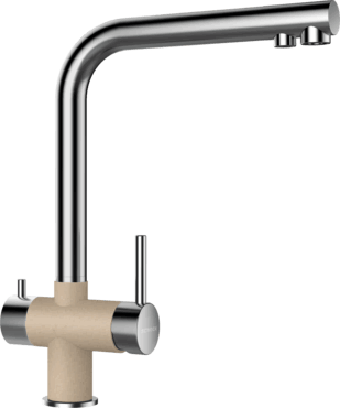 Смеситель для кухни Schock Vitus Cristalite лунный камень/сталь