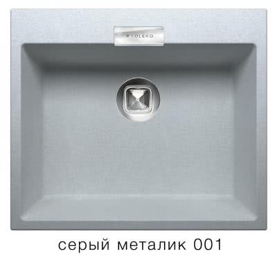 Мойка для кухни Tolero Loft TL-580 серый металлик
