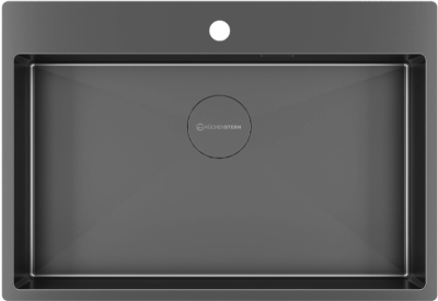 Кухонная мойка Kuchenstern WERK 80 вороненая  сталь 508GM50
