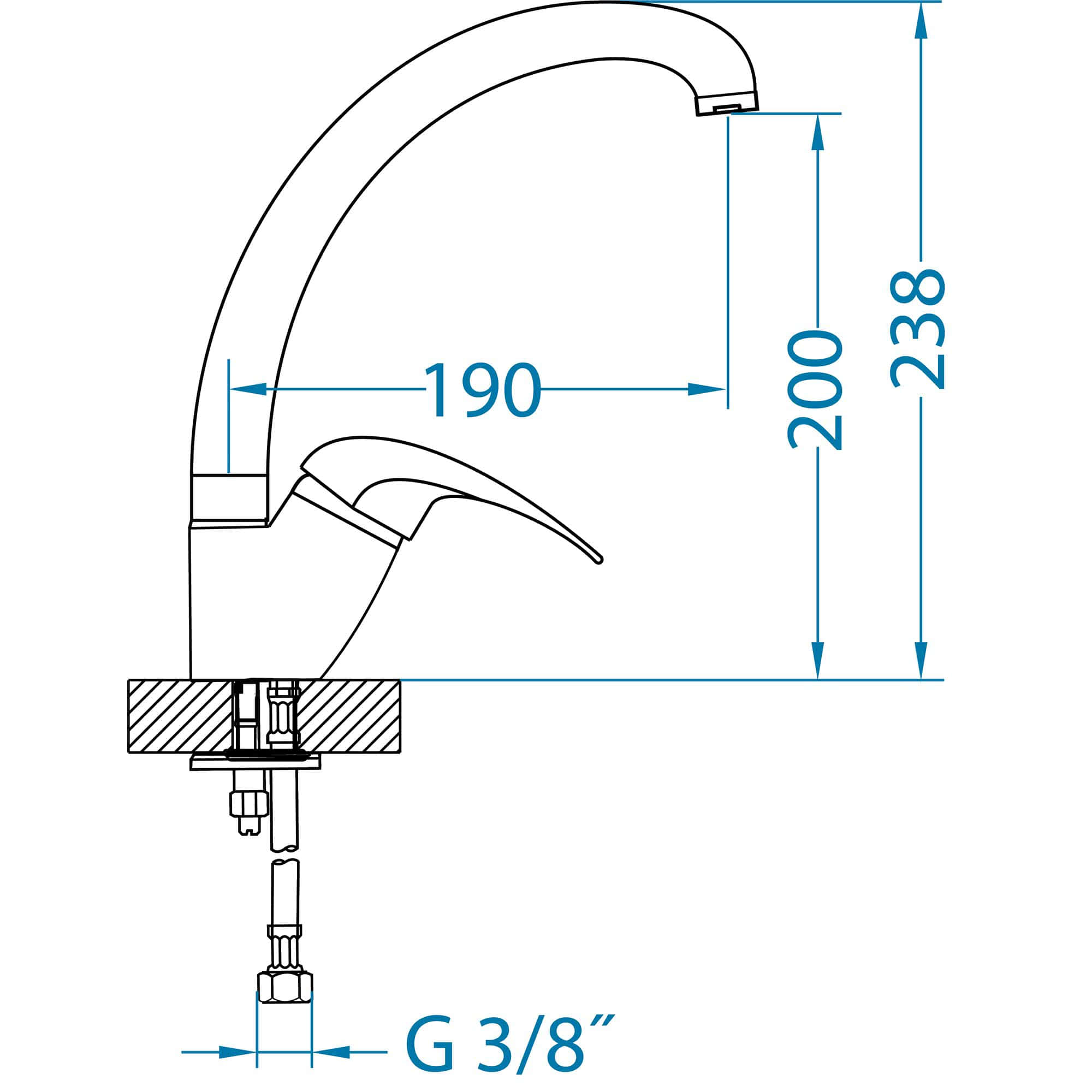 Смеситель Genesis by Alveus GM 130 CHR AQ хром