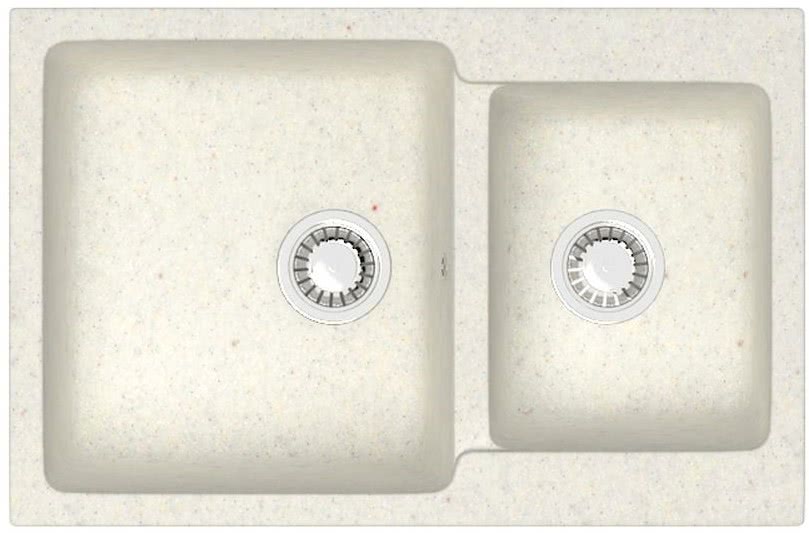 Мраморная мойка для кухни ZETT lab модель 191/Q7 хлопок