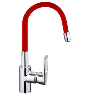 Смеситель для кухни Frap H53 F4253-W06 kрасный