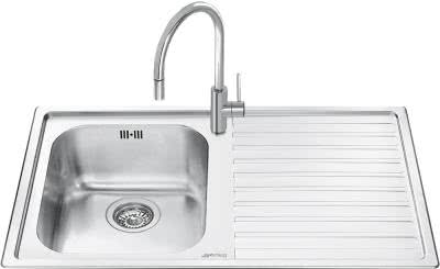 Мойка Smeg LM861D-2 из нержавеющей стали, микродекор