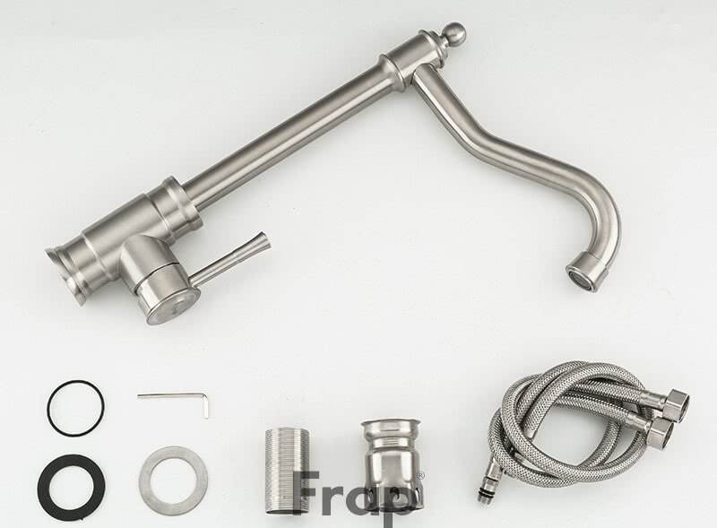 Смеситель для кухни Frap F41899-4 сталь