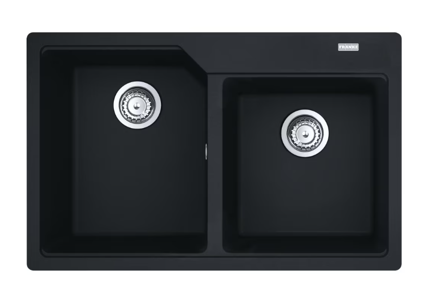 Мойка для кухни Franke Urban UBG 620-78 черный матовый, стоп-вентиль