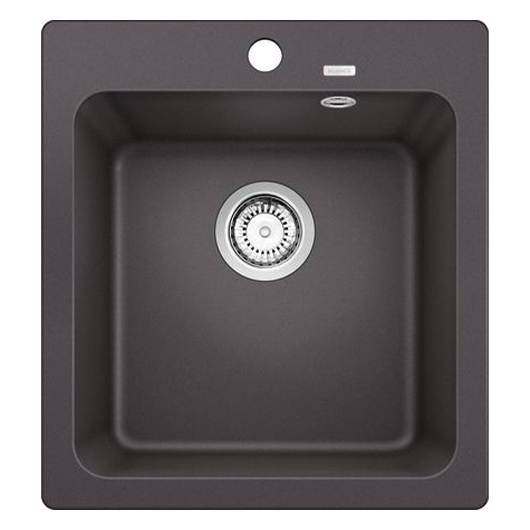Кухонная мойка Blanco NAYA 45 Silgranit темная скала стоп-вентиль 525223