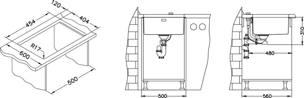 Мойка для кухни Alveus Kombino 40