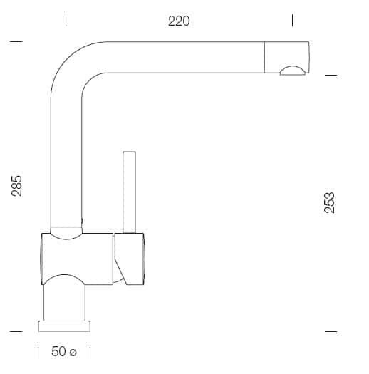 Смеситель для кухни Schock Piega колорадо/хром