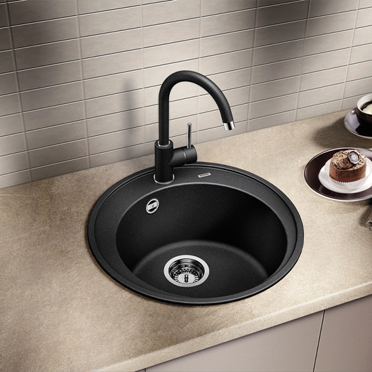 Смеситель для кухни Blanco MIDA однорычажный, антрацит 524202