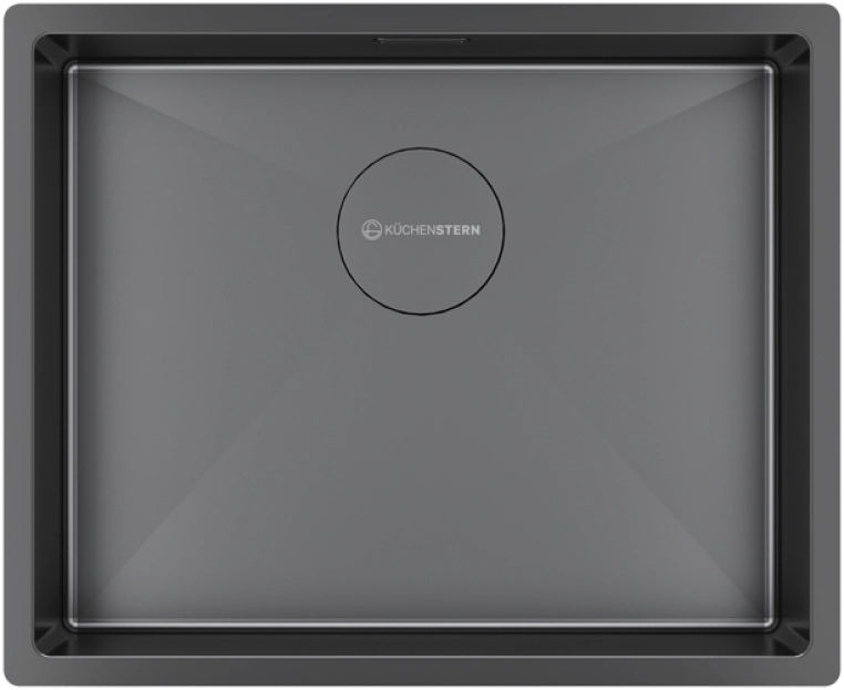 Кухонная мойка Kuchenstern KRAFT 60 вороненая  сталь 502GL50