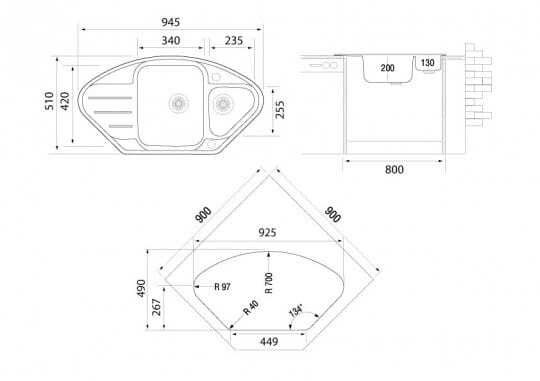 Угловая мойка для кухни своими руками чертежи и схемы