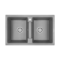 Мойка для кухни Paulmark ZWILLING PM238150-GRM серый металлик