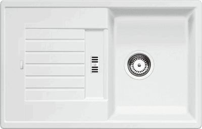 Кухонная мойка Blanco Zia 45 S белый стоп-вентиль Кухонная мойка Blanco Zia 45 S белый стоп-вентиль