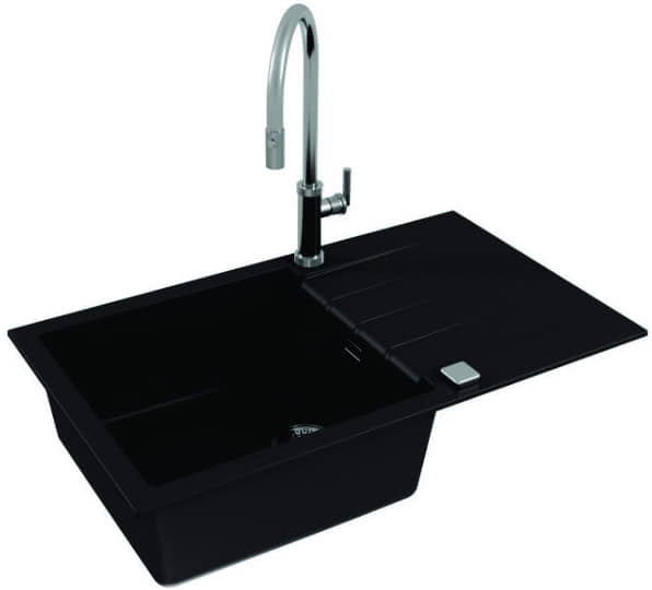 Мойка для кухни Alveus Cadit 40 Carbon G91, клапан-автомат