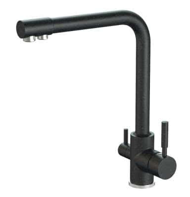 Смеситель для кухни ZETT lab КМ006/Q004 черный