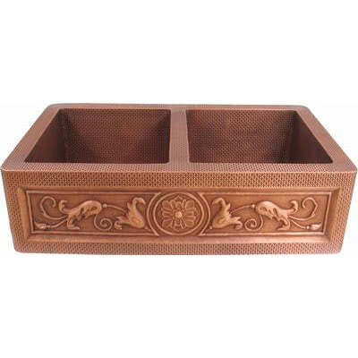 Двойная медная мойка Bronze de Luxe 10304