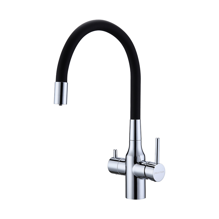 Смеситель для кухни Paulmark SALIX Sa213419-CR гибкий излив хром