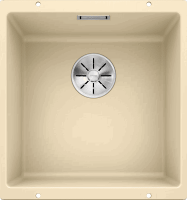Кухонная мойка Blanco SUBLINE 400-U Silgranit шампань, отводная арматура InFino 523428