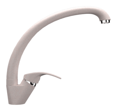 Смеситель для кухни Ulgran U-007 светло-розовый