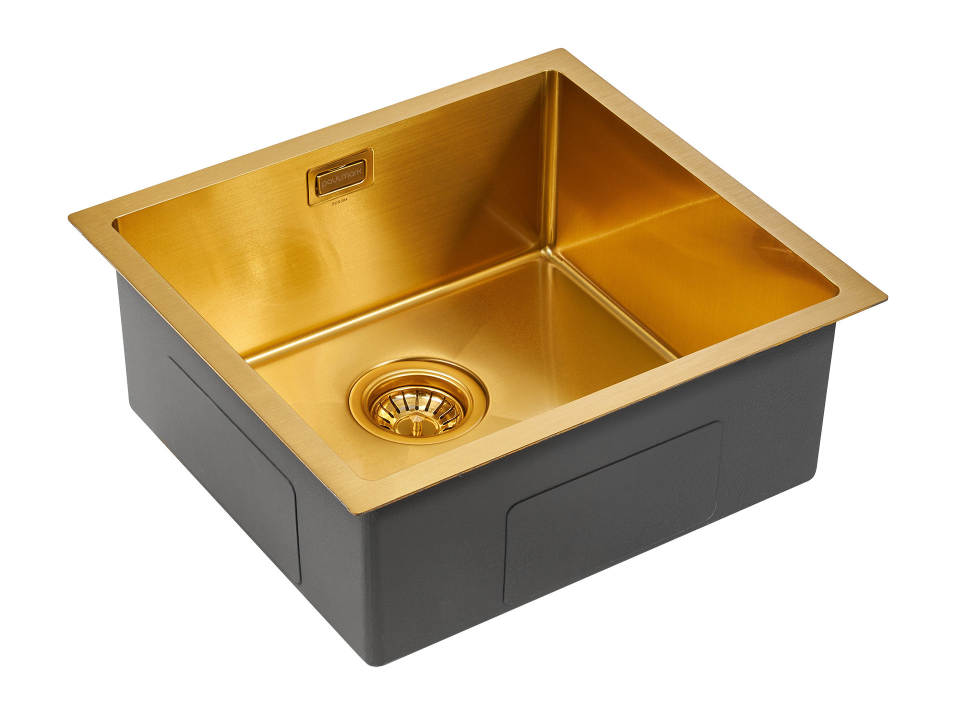 Мойка для кухни Paulmark WESER PM804844-BG брашированное золото