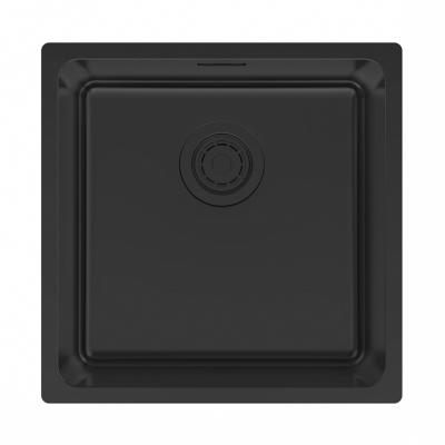 Кухонная мойка Paulmark YUNI 44 UNI  YU44-MBN матовый черный NANO-PVD