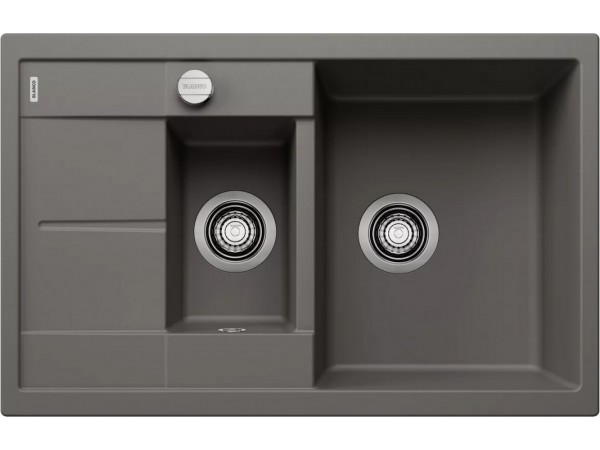 Кухонная мойка Blanco METRA 6 S Compact Silgranit вулканический серый клапан-автомат 527297