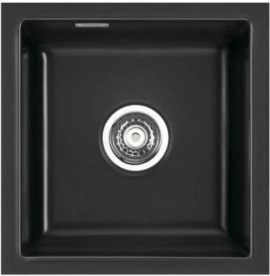 Керамическая мойка SystemCeram Mera 40 U глянцевый черный
