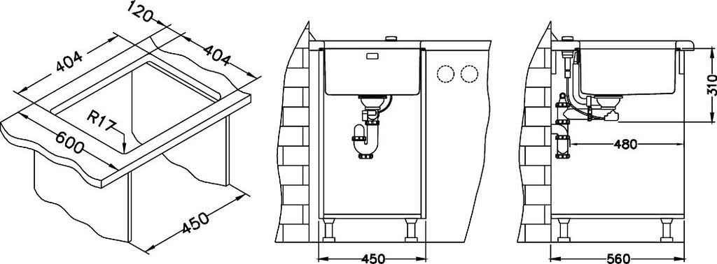 Мойка для кухни Alveus Kombino 30