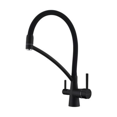 Смеситель для кухни Paulmark SIEGEN Si213111-AN антрацит полностью