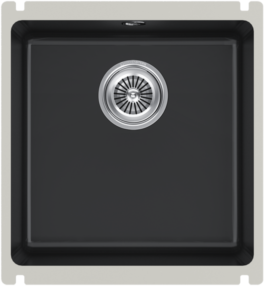 Кухонная мойка Kuchenstern SUBKERAM 45 KeraPlus керамический черный 300KB30 