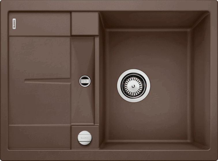 Кухонная мойка Blanco METRA 45S Compact Silgranit кофе клапан-автомат 519581