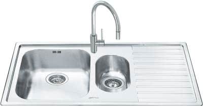 Мойка Smeg LM102D-2 из нержавеющей стали, микродекор