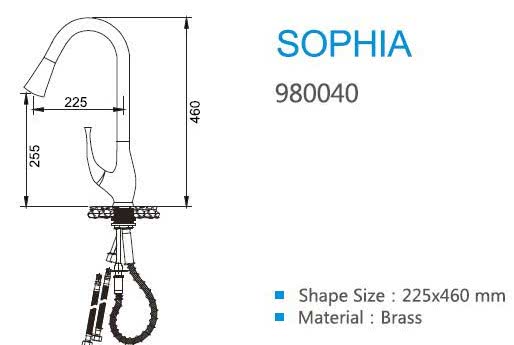 Смеситель для кухни Higold Sophia 980040 хром