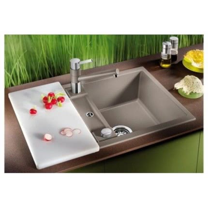 Кухонная мойка Blanco METRA 45S Compact Silgranit белый клапан-автомат 519576