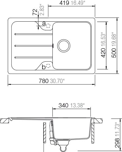 Мойка для кухни Schock Formhaus 45D Cristalite саббиа