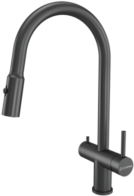 Смеситель для кухни Kuchenstern BRUNN-FS вороненая сталь 751GM80