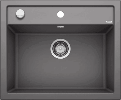 Кухонная мойка Blanco Dalago 6 Silgranit тёмная скала клапан-автомат 518850