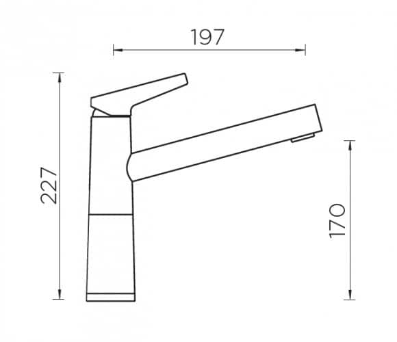 Смеситель Schock SC-510 Cristadur аворио/хром