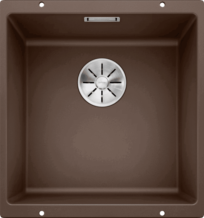 Кухонная мойка Blanco SUBLINE 400-U Silgranit кофе, отводная арматура InFino 523431