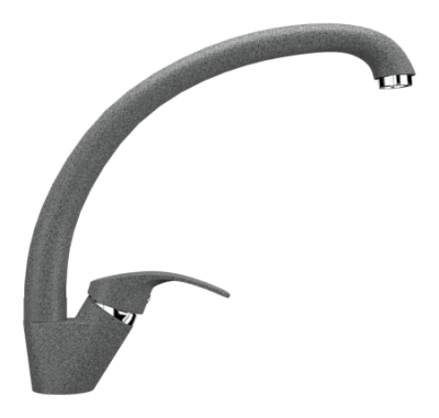 Смеситель для кухни Ulgran U-007 темно-серый