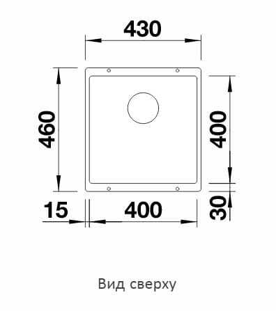 Кухонная мойка Blanco SUBLINE 400-U Silgranit белый, отводная арматура InFino 523426