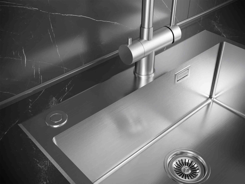 Мойка для кухни Paulmark BRIM-EDGE PM775951-BS брашированная нерж. сталь