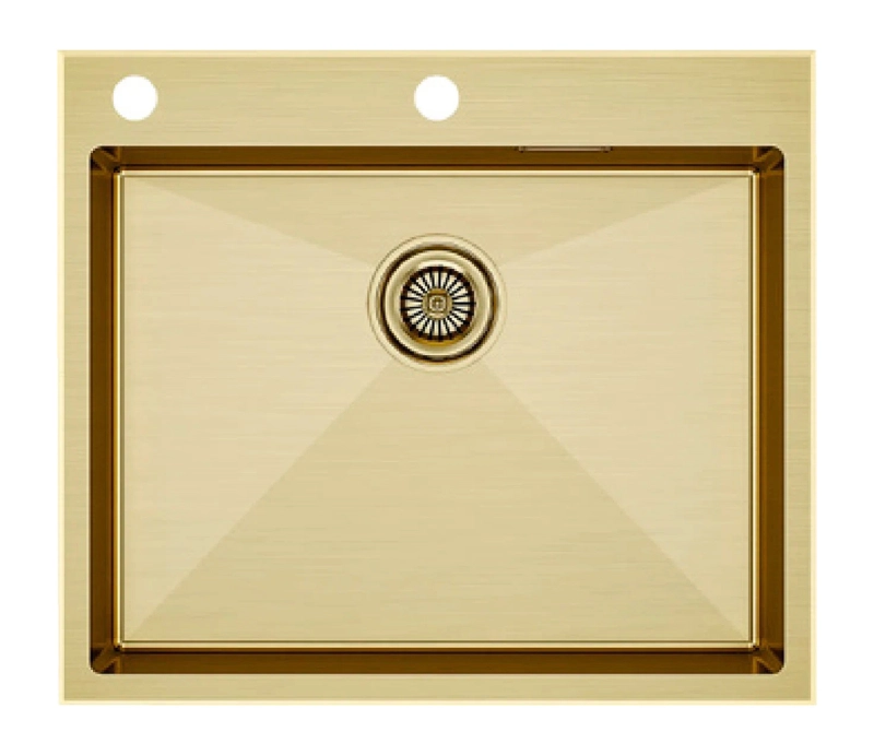 Мойка для кухни Paulmark BRIM-EDGE PM775951-BG брашированное золото
