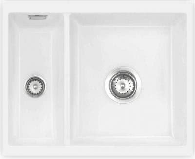 Керамическая мойка SystemCeram Mera 60 U глянцевый белый