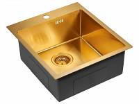 Мойка для кухни Paulmark FAVOR PM214551-BG брашированное золото