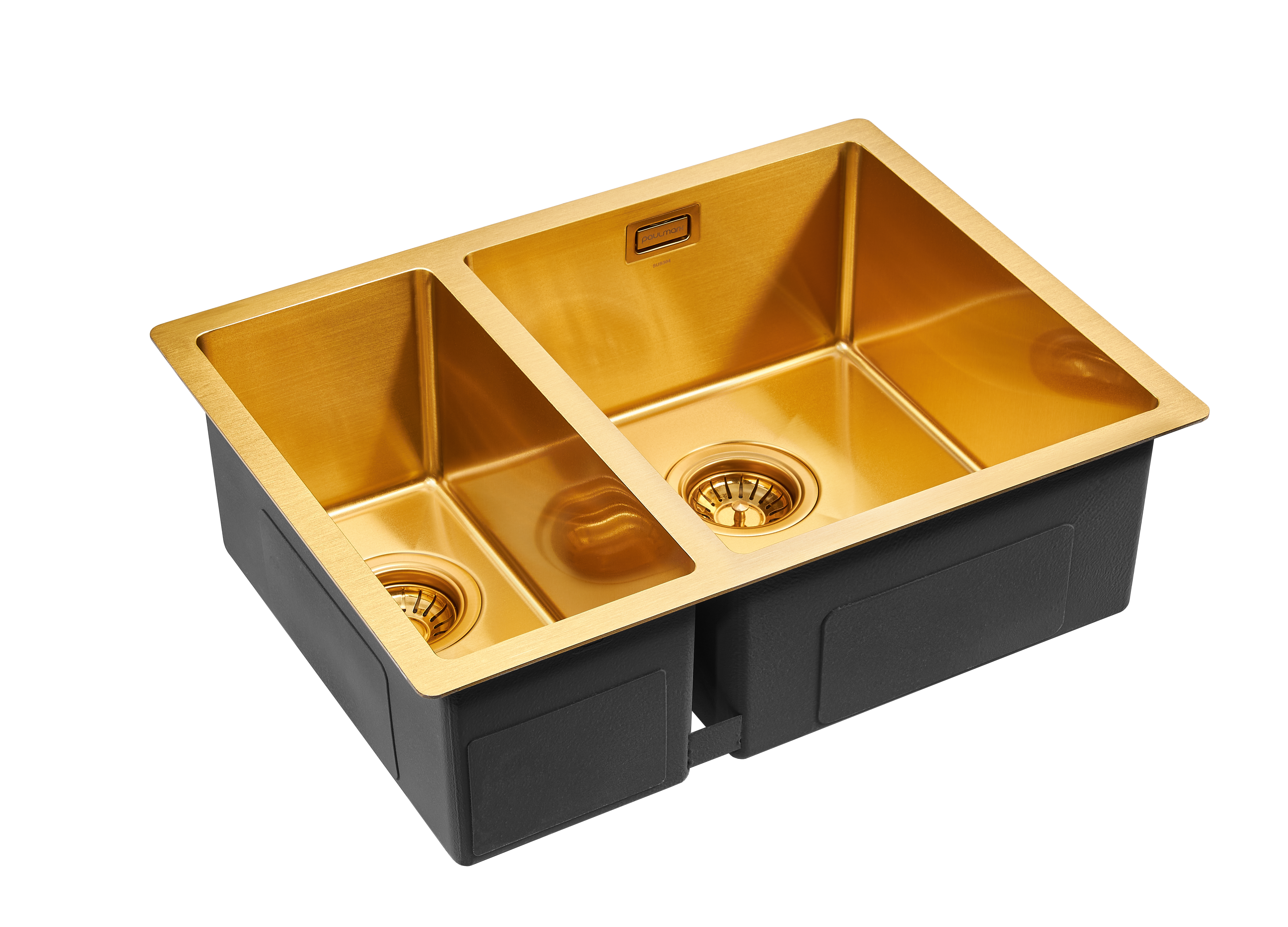 Мойка для кухни Paulmark ANNEX R PM545944-BGR правая брашированное золото