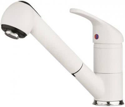 Смеситель для кухни Pyramis Festivo белый